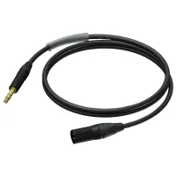 Procab PRA724/3- Аудиокабель XLR 3-pin (вилка) – Jack 6,3 мм стерео (вилка)