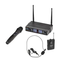 WF-D290HP Беспроводная микрофонная система, ручной и головной микрофон, Soundsation
