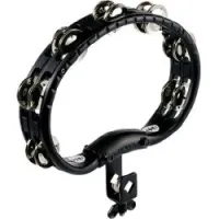 Meinl tmt2bk  тамбурин пластиковый traditional, джинглы стальные, цвет черный