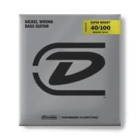 Dunlop dbsbn40100m super bright nickel  струны для бас-гитары, medium, 40-100