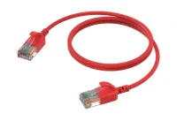 Procab CSD560R/0.3- Тонкий патч-корд CAT6A U/UTP с разъемами RJ45, LSHF, длина 0,3 м, красный