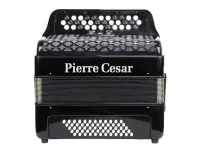 PCB3460 BKP Баян, 60 басов, 34 кнопки, 3 регистра, цвет черный перламутр, Pierre Cesar
