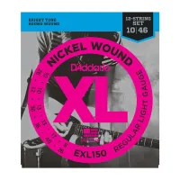 D'ADDARIO EXL150 Набор 12 струн для гитары электро никель 010-046