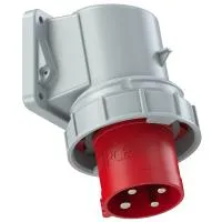 PCE Вилка встраиваемая угловая 63А/400V/3P+E/IP67, фланец 116x91 77734-6k