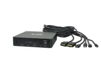 [by-61] презентационный проводной коммутатор 6х1 digis, 4k 60гц 4:2:0, hdmi 1.4 (10,2 гб/с), hdcp 2.2, lighting / usb-c / mini dp / hdmi / hdmi-d входы, длина кабелей 1,3 м, х1 hdmi выход