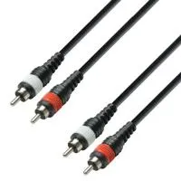 Adam hall k3 tcc 0600 m - кабель аудио 2 x rca (m) - 2 x rca (m), 0.22 мм2, 6 м, moulded