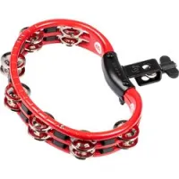 Meinl tmt2r  тамбурин пластиковый traditional, джинглы стальные, цвет красный