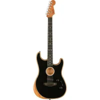 FENDER Acoustasonic Stratocaster Black электроакустическая гитара, цвет черный