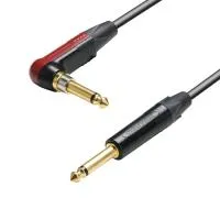 Adam Hall K5IRP0900SP - Кабель инструментальный SilentPLUG, Neutrik TRS (jack) 6,3 mm mono - TRS (jack) 6,3 mm mono (угловой), 0.22 мм2, 9 м, черный