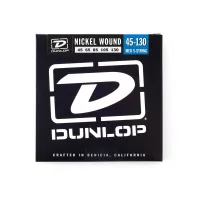 DUNLOP DBN Nickel Plated Steel Bass 45-130 5 Strings струны для 5-струнной бас-гитары