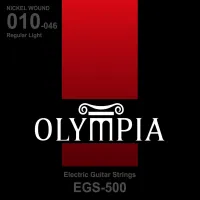 EGS 500 струны для 6-ти струнных электрогитар Electric Nickel Wound Light, .010, .013, .017, .026w, .036w, .046w, Olympia