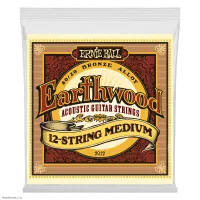 ERNIE BALL 2012 Earthwood 80/20 Bronze Medium 11-52 - Струны для 12 струнной акустической гитары