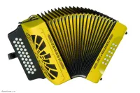 HOHNER El Rey del Vallenato BbEbAb yellow - Аккордеон диатонический