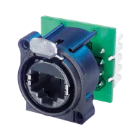 Neutrik NE8FAV-YK Разъем RJ45 панельный, гнездо, тип-A, монтаж провода IDC