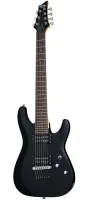 SCHECTER C-7 DELUXE SBK - 7-струнная электрогитара, 24 лада.Корпус: липа.Гриф: клен.Накладка грифа: палисандр.Звукосниматели: Н/Н Schecter Diamond Plus.Переключатель звукоснимателей: 3-позиционный.Регуляторы: 1V/1Т.Цвет: матовый черный