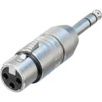 Neutrik na3fp  переходник xlr-"мама" - стерео джек 1/4"-"папа"