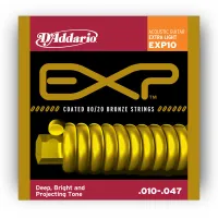 D'ADDARIO EXP10 Набор 6 струн для гитары акустик бронза 010-047