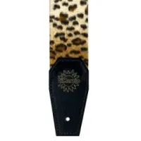DIMARZIO 2 INCH CHEETAH STRAP W/LEATHER ENDS DD3310CH гитарный ремень, цвет гепардовый