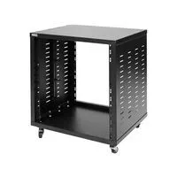 Nordfolk nrs12u  рэковая стойка-шкаф 12u, без дверей, колеса, сталь