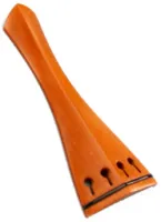 0 violin tailpiece Acura VT-E3A413 - Grade A round boxwood tailpiece with horn saddle for 1/2 violin
