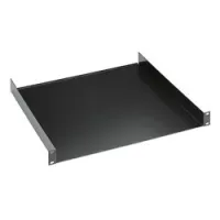 K&M 28481-000-55  19" рэковая полка, черная, 1u, 300 мм, 1,84 кг