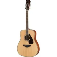 Yamaha FG820-12 NATURAL  акустическая гитара, 12-струнная, цвет NATURAL, Верхняя дека из массива Ели