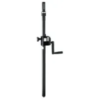 K&M 21340-000-55  стойка для ас с замком-ручкой и ring lock, без основания, черная, 920-1520 мм