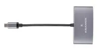 Kramer [kdock-1] переходник usb 3.1 тип c вилка на hdmi розетку, usb 3.0 розетку и розетку usb 3.1 type-c для зарядки мобильных устройств