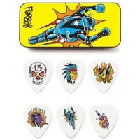 Dunlop bl100t073 alan forbes pick tin  сувенирный набор медиаторов в пенале, толщина 0.73 мм, 6 шт.