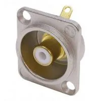 Разъем Neutrik RCA MALE панельный (NF2D-9) белый