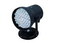 EUROLITE LED T-36 RGB spot black 10mm LED   Т-36  система RGB, 5 DMX512 каналов, master-slave , угол 30 гр, встроенный микрофон, регулировка скорости смены цветов, 55 светодиодов потребление 12 Вт