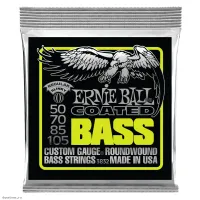 ERNIE BALL 3832 Coated Slinky Regular 50-105 - Струны для бас-гитары