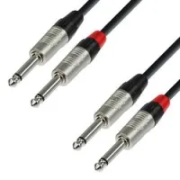 Adam hall k4 tpp 0150  аудиокабель 2 x 6,3 jack mono-2 x 6,3 jack mono, rean, 1,5м