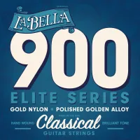 LA BELLA 900 Superior - струны - "золотой" нейлон, обмотка - золото, натяж -39,35 кг