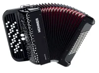 HOHNER Nova II 72 (A4262) black - кнопочный аккордеон 3/4, гриф B, цвет черный