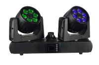 Estrada pro led mh zoom 615t светодиодная вращающаяся голова заливного света 2`х 6 шт. х 15w rgbw,  с линейным зуммом 6-60гр