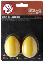 STAGG EGG-2 YW - Пластиковые шейкеры "яйцо",пара .Цвет - желтый.