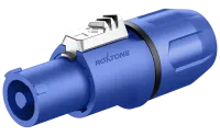 ROXTONE RAC3FCI Blue/black ring Разъем Powercon, Контакты: посеребренная латунь, сзади пылезащитная втулка, В комплекте два зажима для кабеля диаметрами: 6-9мм и 9-12мм, Цвет: синий с черным кольцом.