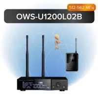 OWS-U1200L02B Одноканальная радиосистема с поясным передатчиком, петличным микрофоном, Октава