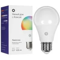 Умная лампочка Яндекс, Е27, RGB, 806 Лм, Matter over Wi-Fi YNDX-00558