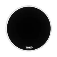 EVANS BD20RA EQ1 Resonant Black 20" передний пластик для бас барабана, однослойный, черный с демп. кольцом