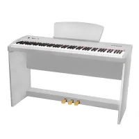 Sai Piano P-9BT-WH Пианино цифровое, 88 клавиш, молоточковая механика,  8+130 тембров, 64 голосая полифония, хорус, реверберация, Bluetooth, MP3 плеер/рекордер, 4 демо, усилитель 2*14Вт, стойка, три педали, цвет белый