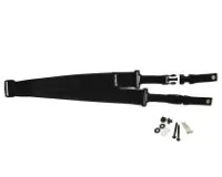 DIMARZIO COTTON CLIPLOCK STRAP 2 INCH BLACK DD2200CBK гитарный ремень, цвет чёрный