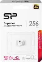 Карта памяти Silicon Power Superior microSDXC SP256GBSTXDA2V20  256GB A2, V30, UHS-I Class 3 (U3), C