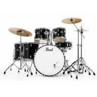 Pearl rs526sbc/ c31  ударная установка из 6-ти барабанов, цвет jet black, (4 коробки)