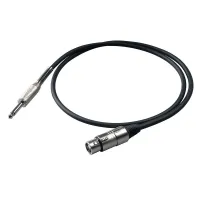 PROEL BULK200LU6 - инструментальный кабель, 6.3 джек моно <-> XLR (мама), длина - 6 м