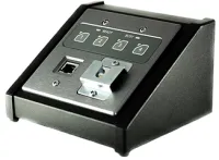 Zip4-2Gang-T / Двойной настольный корпус серии Zip с портом RJ45 / ATTERO TECH