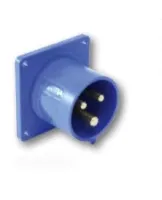 PCE Вилка встраиваемая 16А/400V/3P+N+E/IP44, фланец 60x60 615-6f6