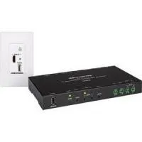 Crestron HD-MD-4K-200-1G-W KIT, комплект удлинителя сигнала по витой паре до 70м 4K60 4:2:0, состоящий из автоматического коммутатора с масштабированием и приёмника. HDMI 2X1/ управлением IR и RS 232 / Аудио Pin 5, белый