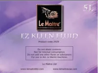 Le Maitre - EZ KLEEN MAINTENANCE FLUID. Чистящая жидкость для генераторов дыма или тумана с нагревателями. Рекомендуется использовать после 20 часов работы генератора или после 25 литров дым-жидкости. Канистра объемом 5 литров. ЖИДКОСТЬ ПРЕДНАЗНАЧЕНА ТОЛЬ